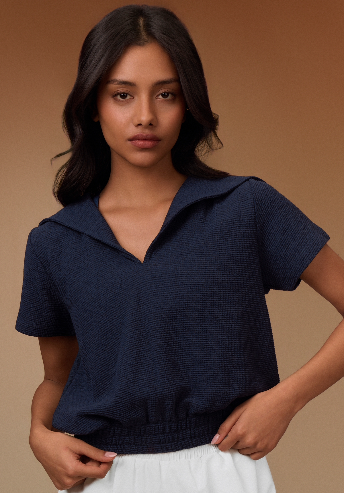 Cotton Waffle Top