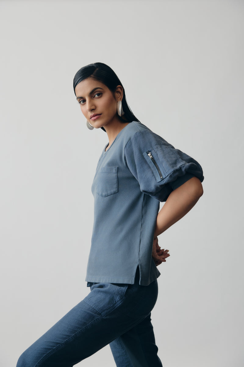 Halo Tee in Deep Sea