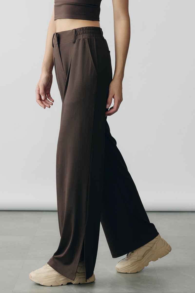 Aerial Rib Suit Up Trousers in Mocha