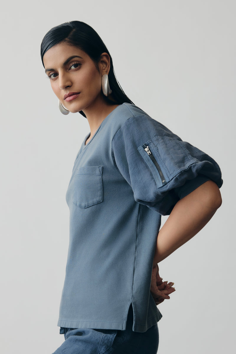 Halo Tee in Deep Sea