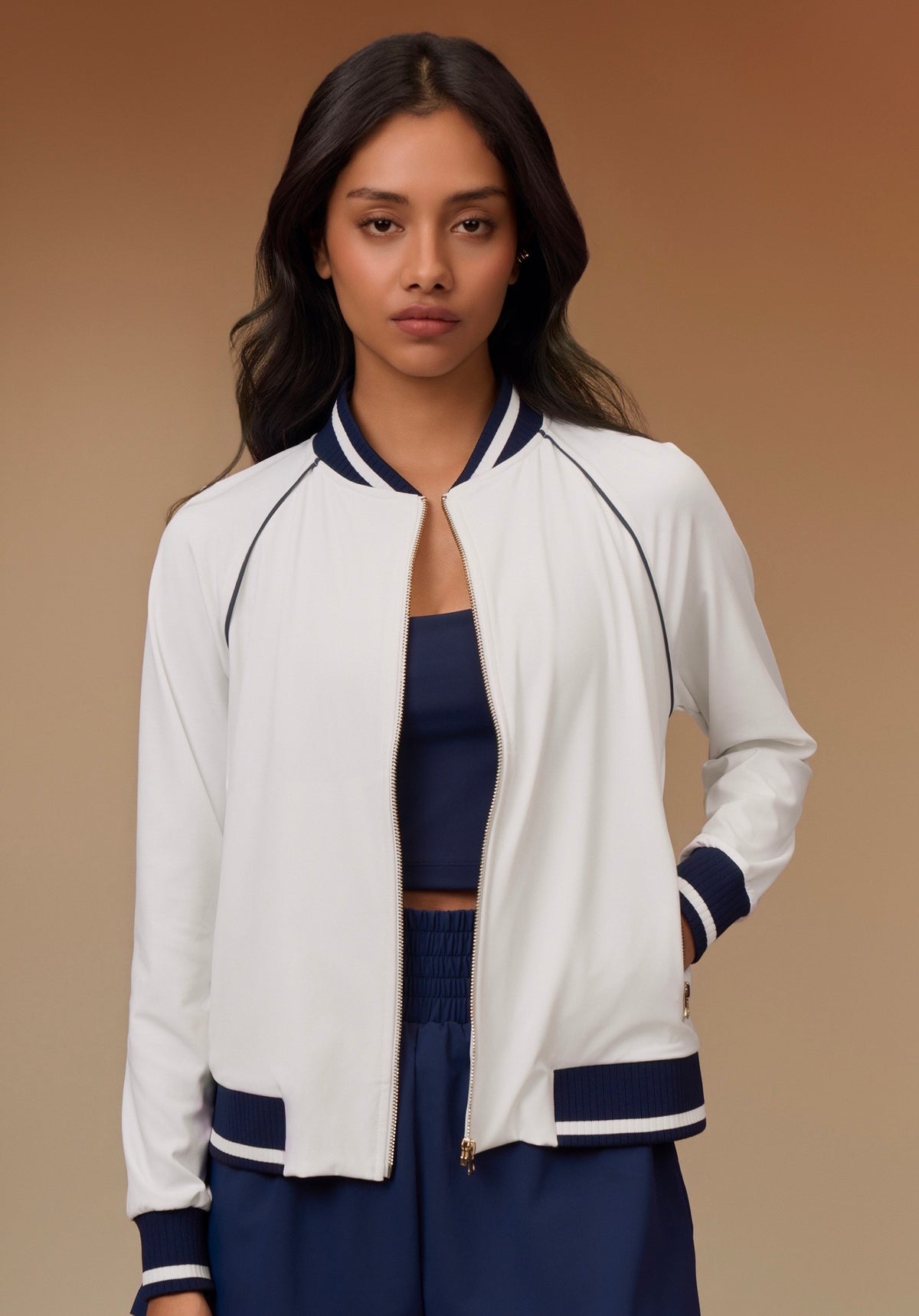 LuxeWeave Bomber Jacket