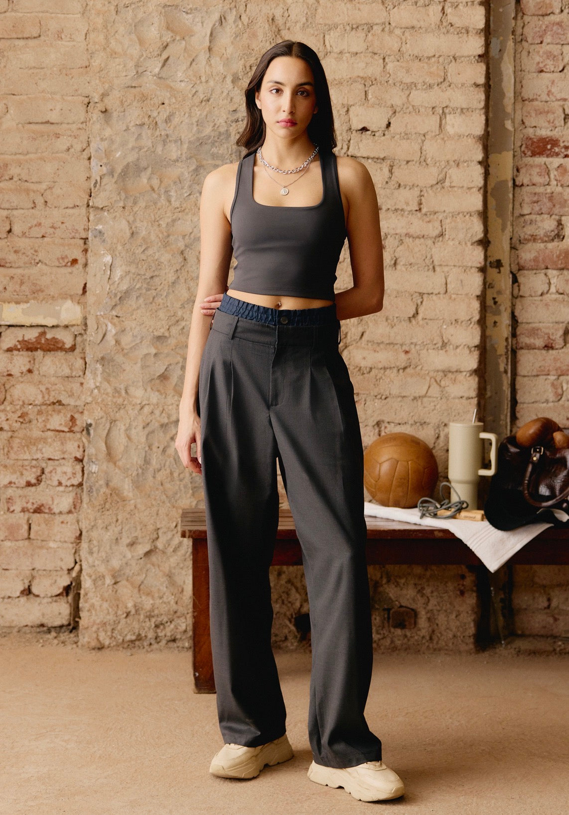 Suiting Wide Leg Trousers