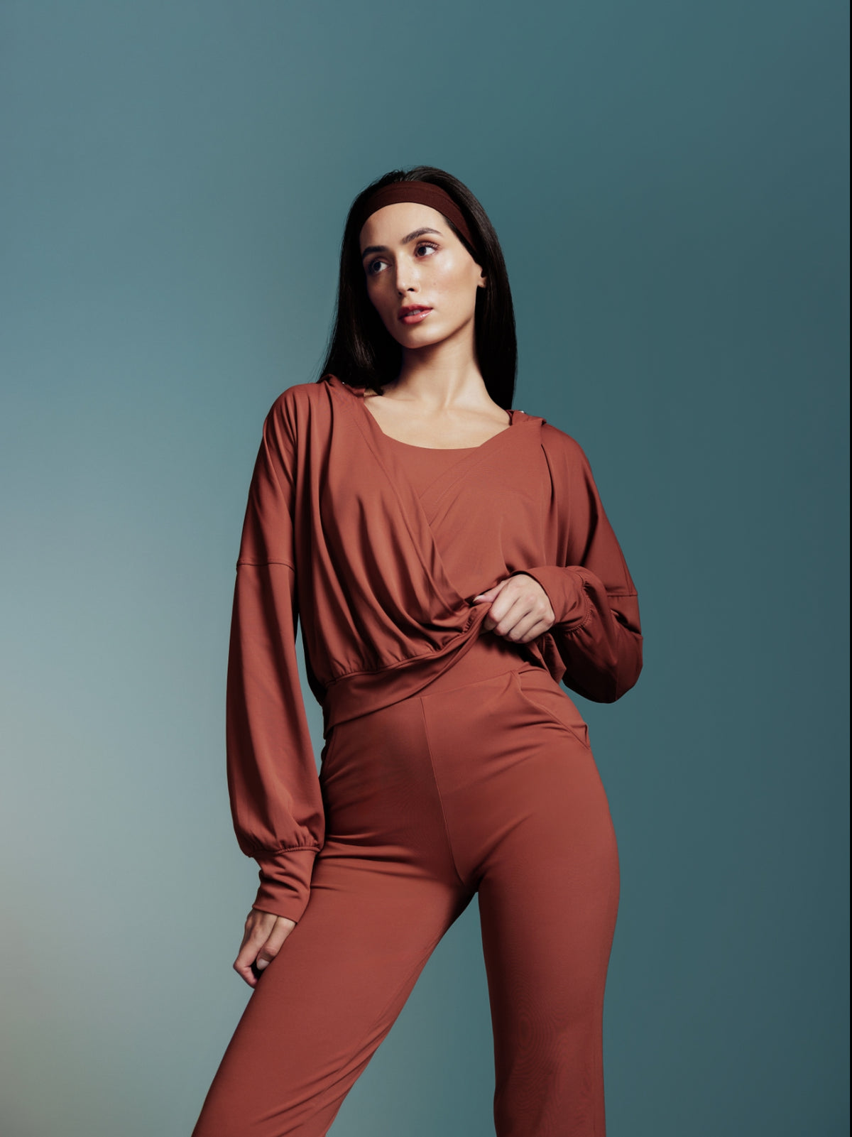 Clay Melt Wrap Hoodie