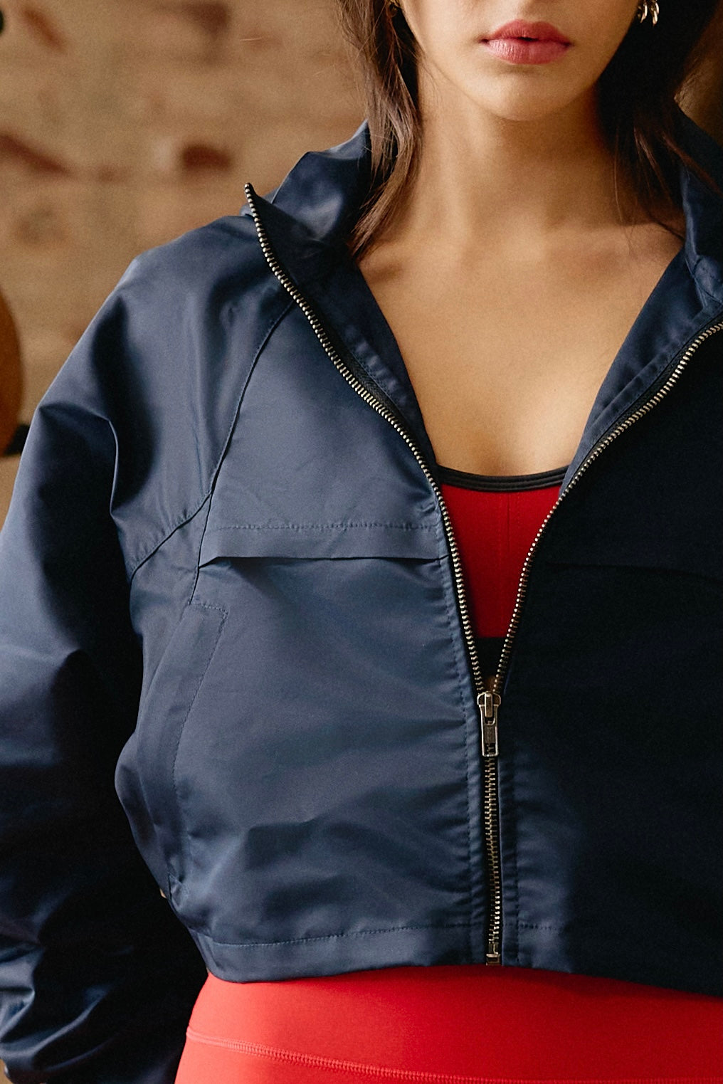 Technical Twill Hooded Jacket