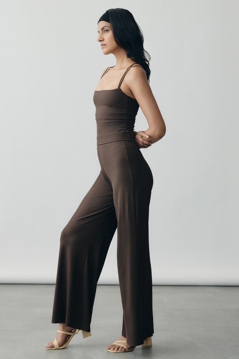 Mocha Flow Pants in Aerial Rib