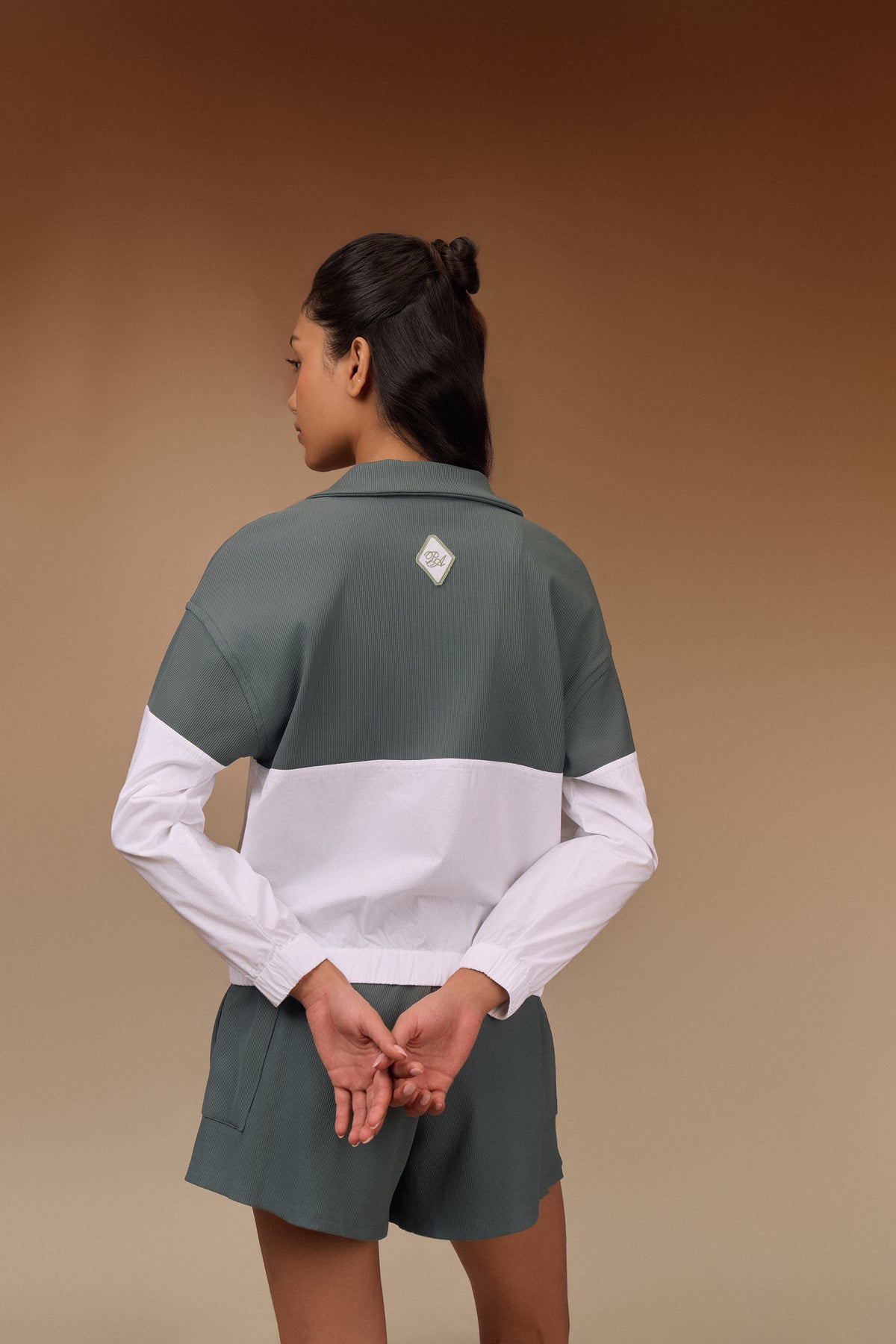 Colourblock Zip-Up