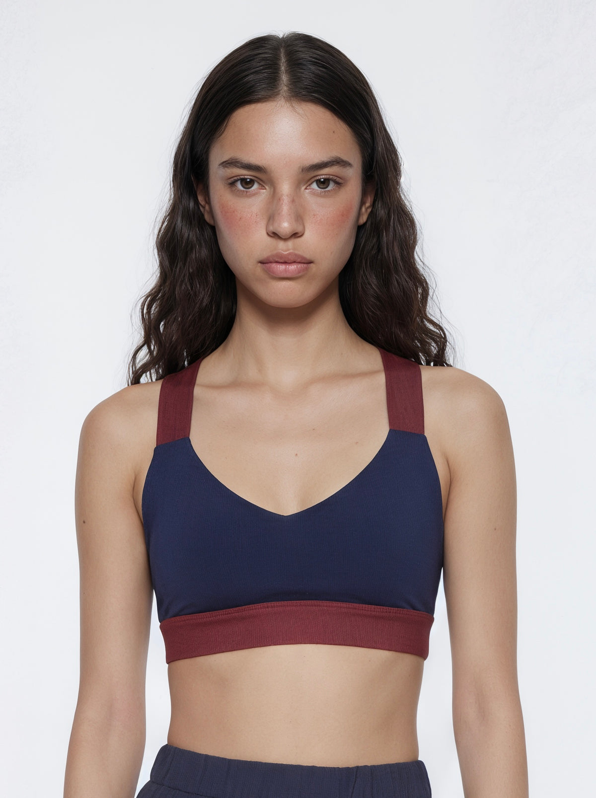 Navy Power Play Bra