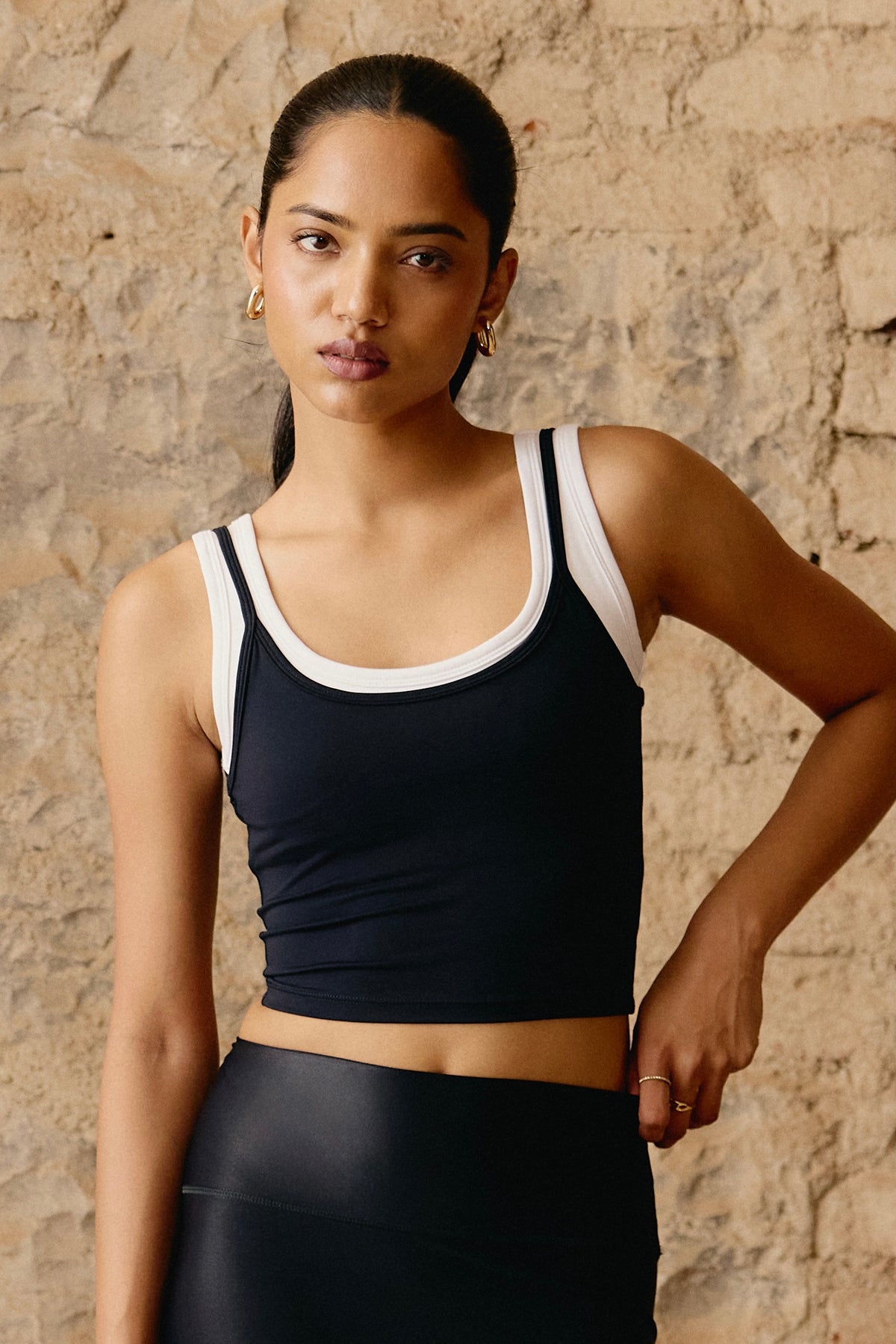 Onyx Prep Layered Bra-Tank