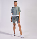 Agave Boxy Crossover Tee - Pace Active