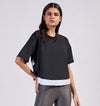 Onyx Boxy Crossover Tee - Pace Active