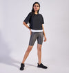 Space Grey Blaze Mid-Length Shorts - Pace Active
