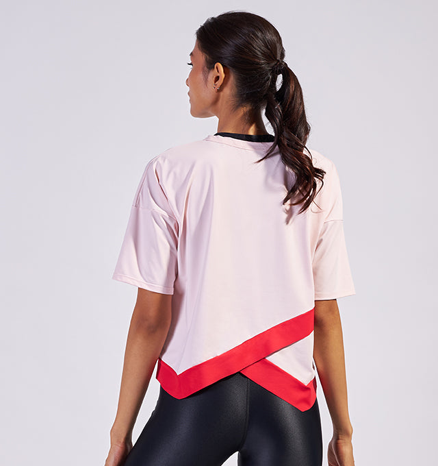 Pearl Boxy Crossover Tee - Pace Active