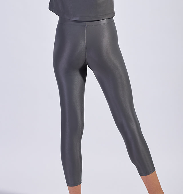 Petite 7/8th Alloy Leggings in Space Grey - Pace Active