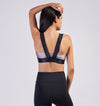 Sierra V Back Bra in Moonscape/Onyx - Pace Active