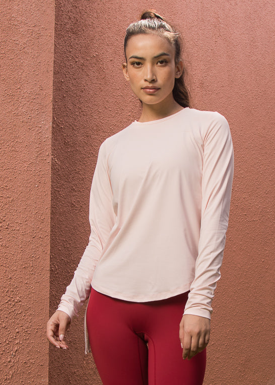 Pearl Ruched Full Sleeve Tee